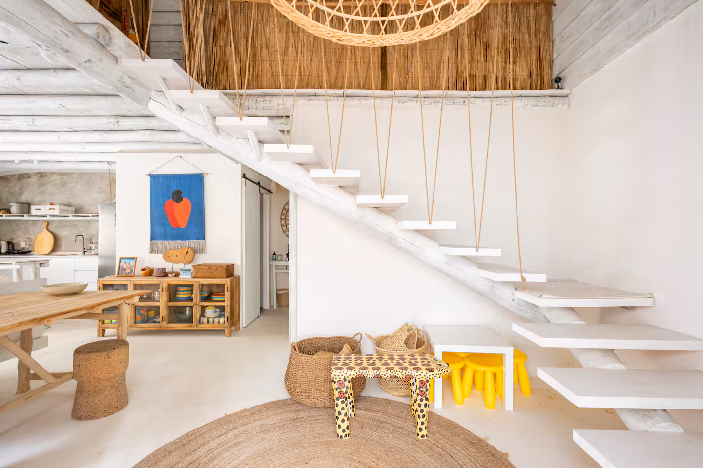 Staircase and lounge